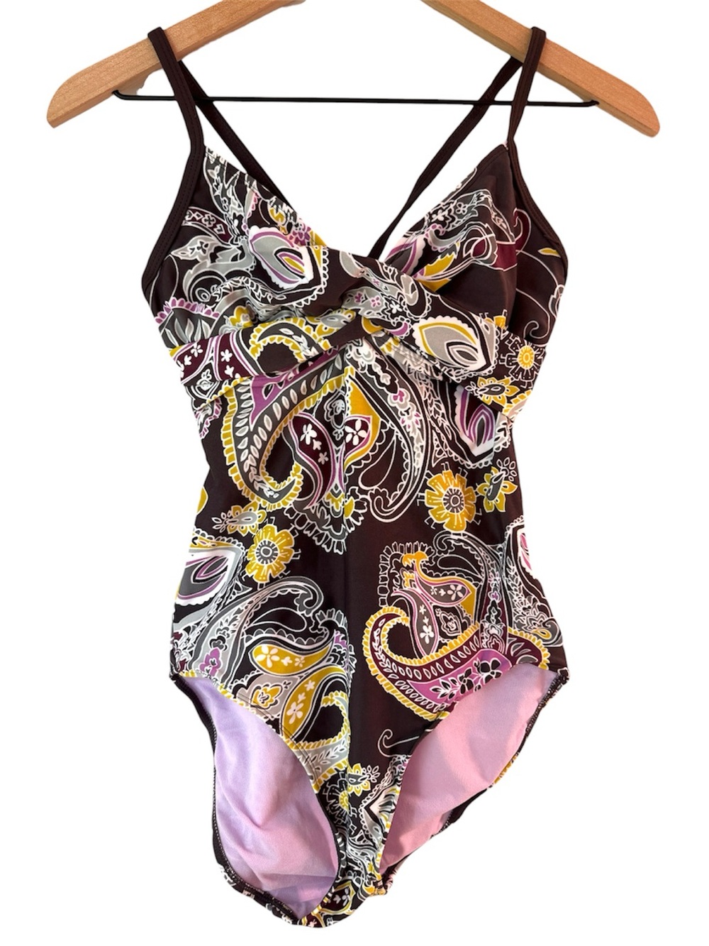 *READ* Athleta one-piece paisley swimsuit size “1” 34C